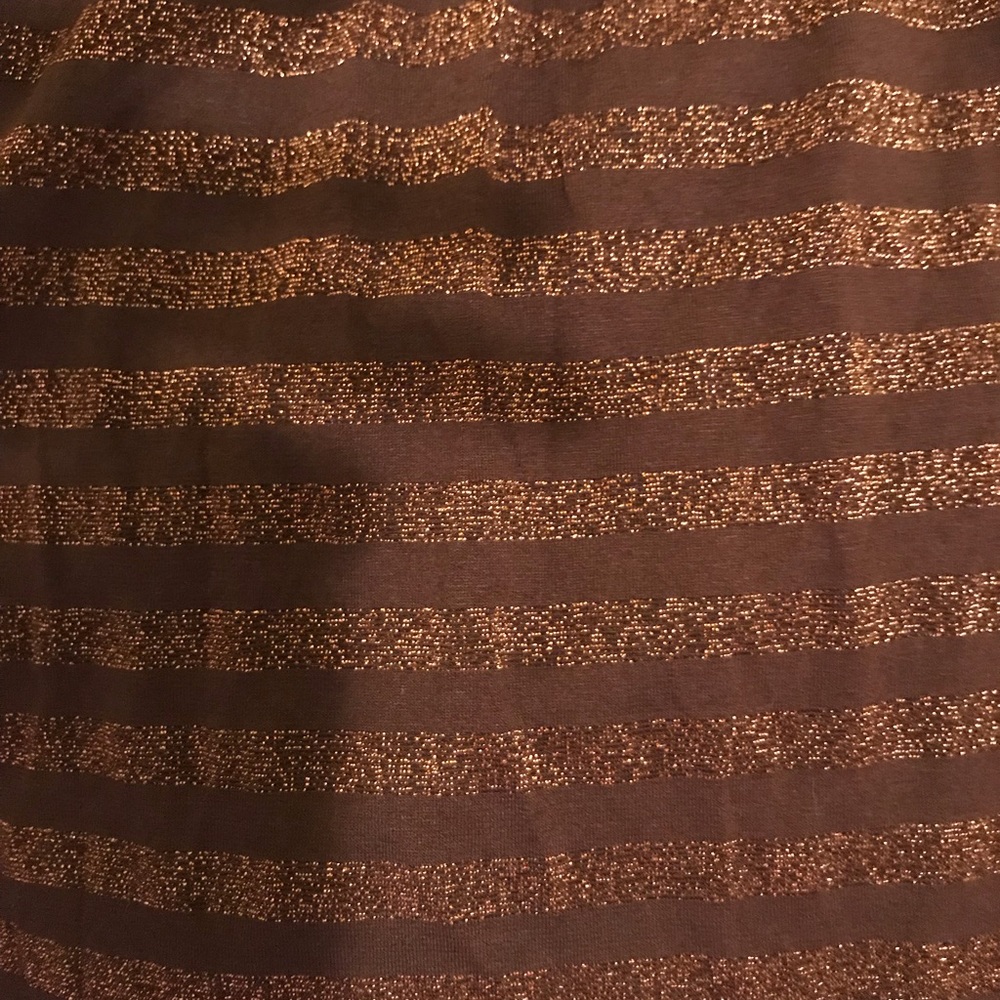 NWT Gold Sparkle Striped Dress Vava Joy Han Small - Picture 4 of 7